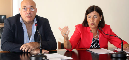 LA SOPRINTENDENTE FRANCESCA CASULE DURANTE UNA CONFERENZA STAMPA