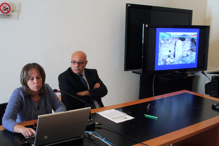 dott.ssa Granese e dott. Michele Faiella durante la conferenza stampa
